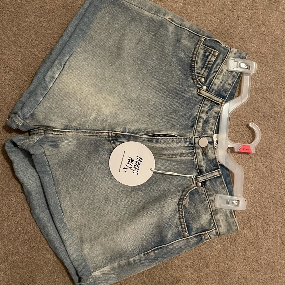 Princess Polly high wasted jean shorts